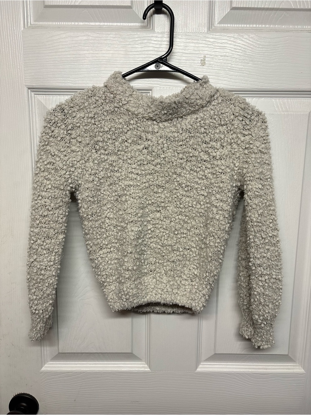 SO Cream Bouclé Turtleneck Sweater
